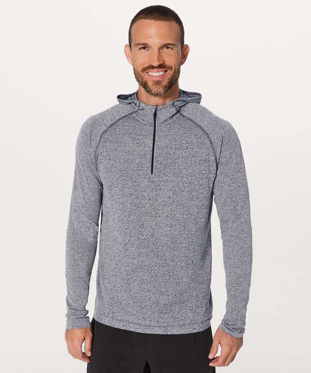 Lululemon Metal Vent Tech Hoodie Black White size Large